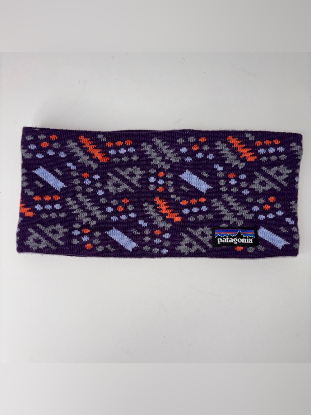 Patagonia Polyester Lined Knit Headband Icefall Band Unisex Adult Plum One Size